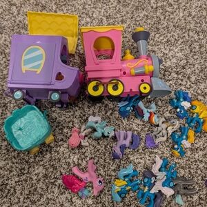 My Little Pony Explore Equestria Friendship Express Train set with assorted mini